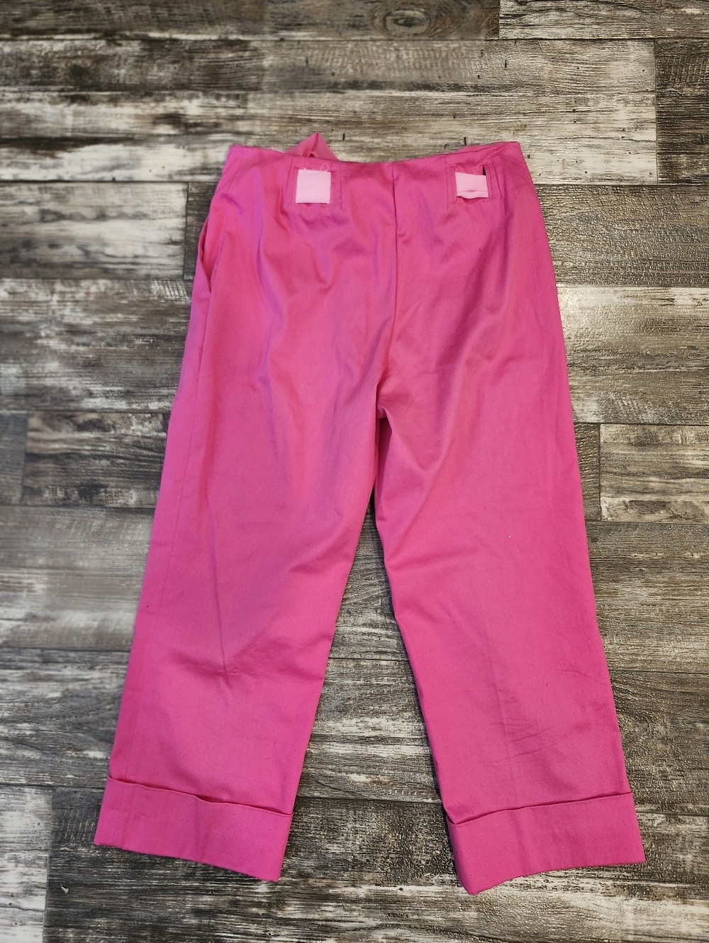 (2) Worthington Stretch Chic Tie Waist Women's Size 6 Cropped Cotton Pants - Picture 3 of 12